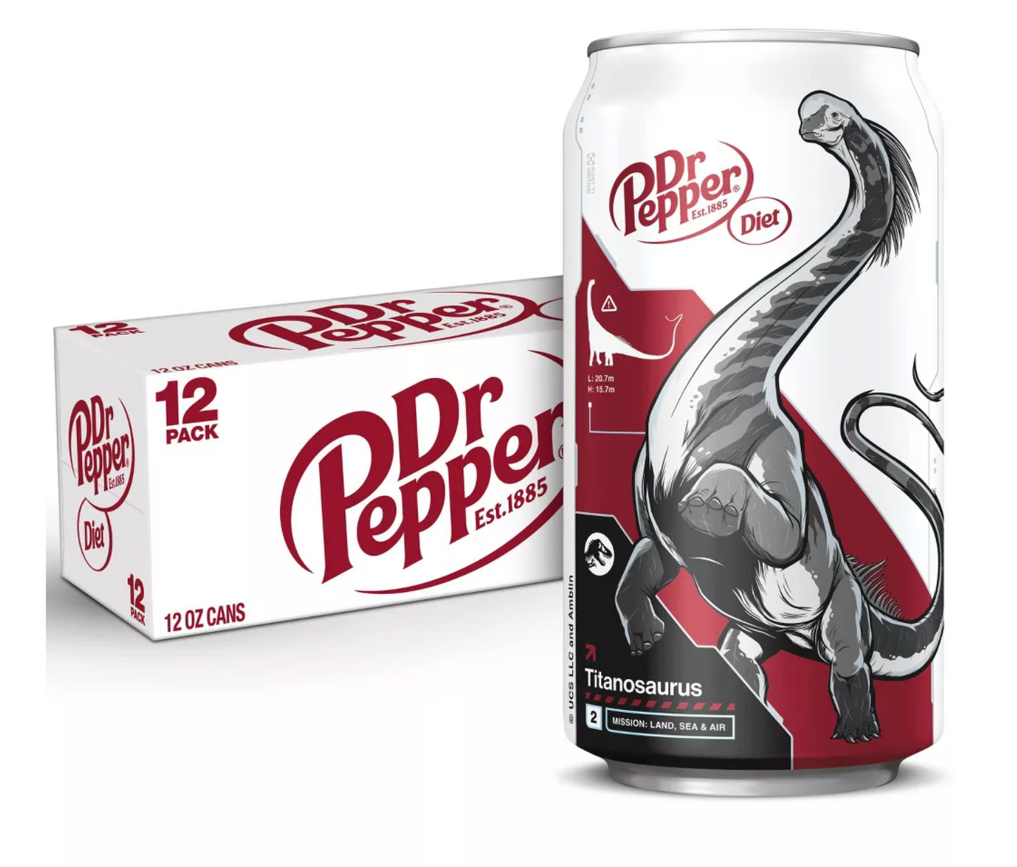 Diet Dr Pepper Soda - 12pk/12 fl oz Cans - Packaging May Vary