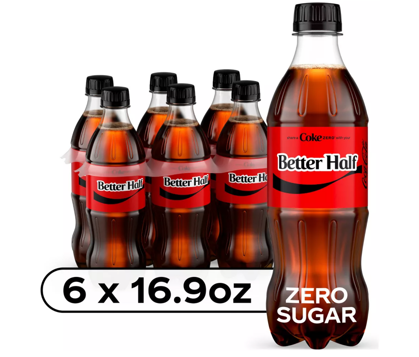 Coca-Cola Zero Sugar Soda - 6pk/16.9 fl oz Bottles