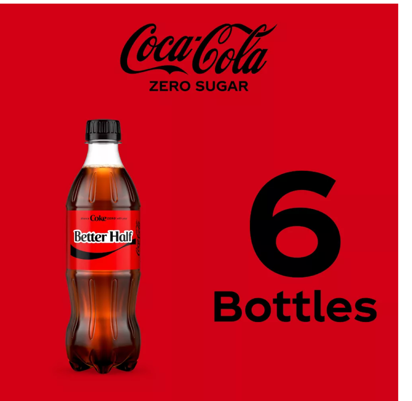 Coca-Cola Zero Sugar Soda - 6pk/16.9 fl oz Bottles