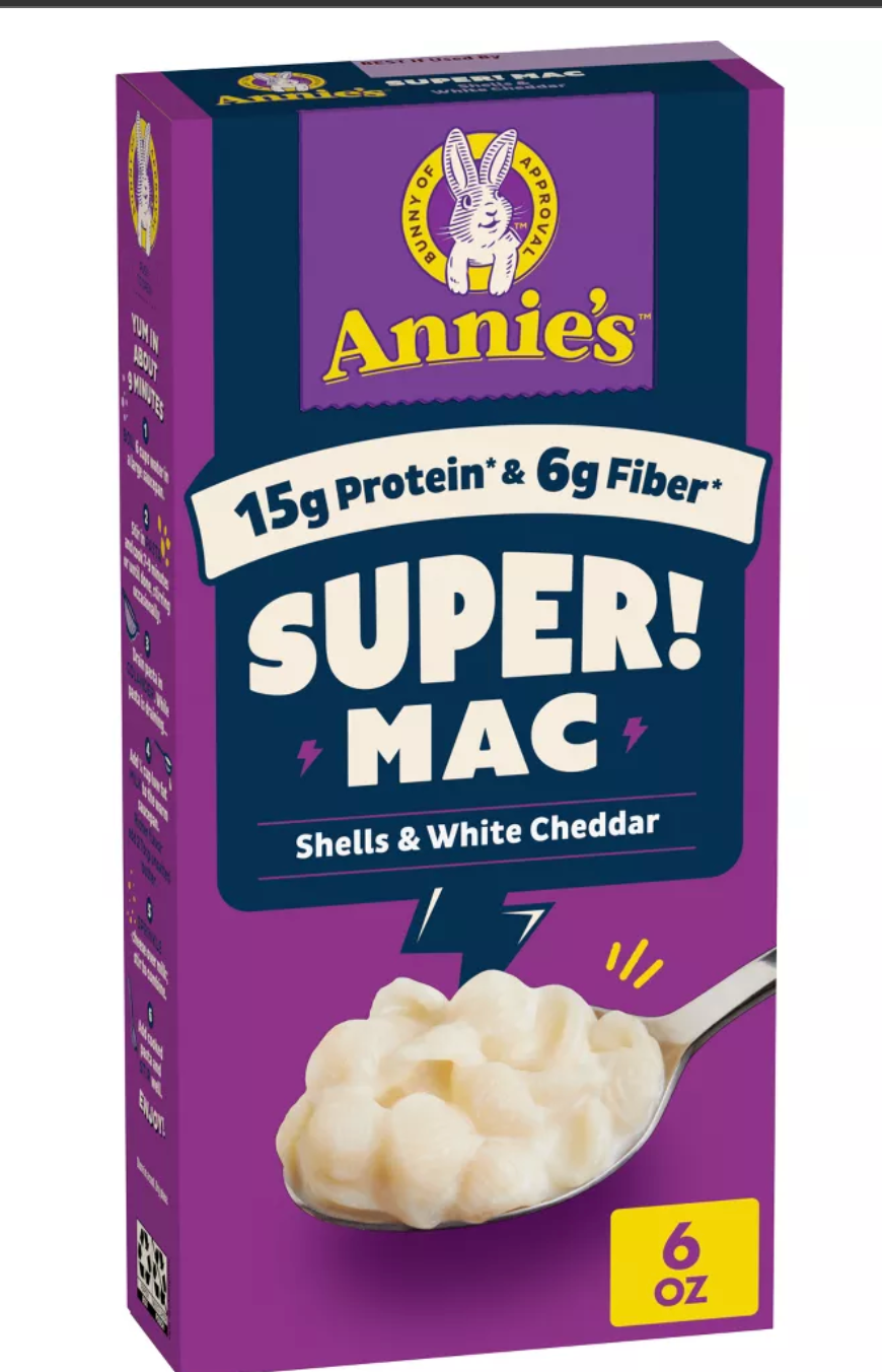 Annie's Organic Super Mac Shells & White Cheddar Mac and Cheese - 6oz