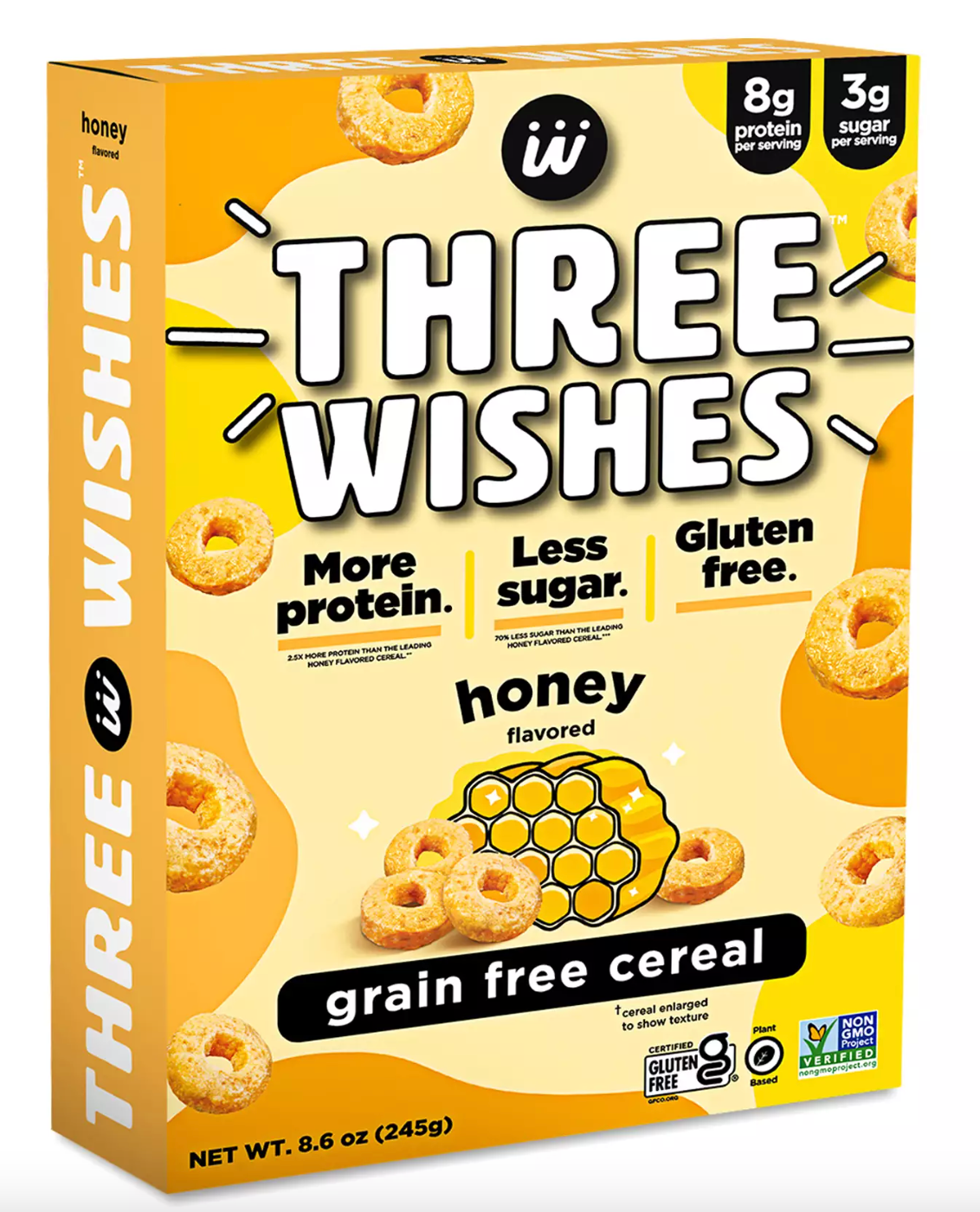 Three Wishes, Grain Free Cereal, Honey