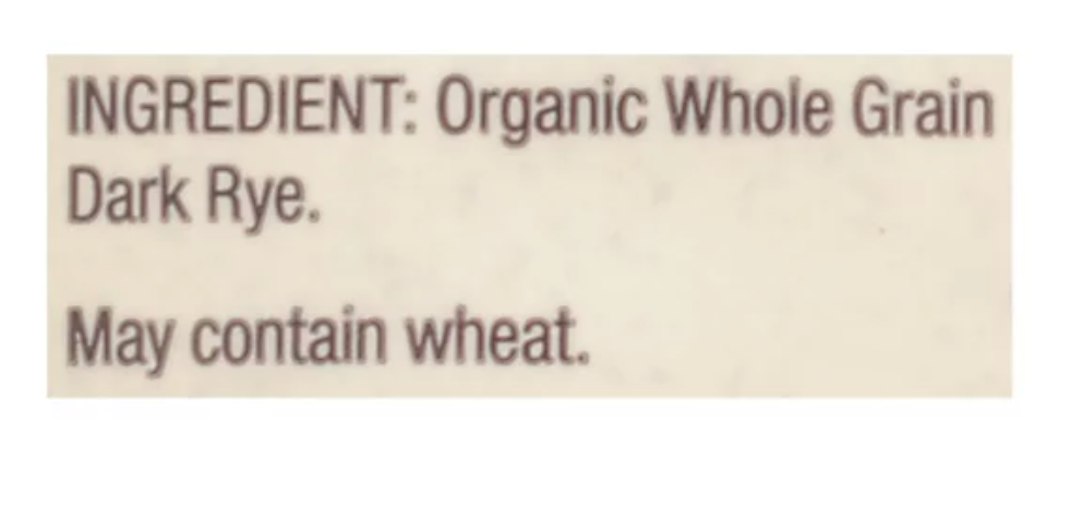 Bob's Red Mill Organic Stone Ground Whole Grain Dark Rye Flour - 20 Oz