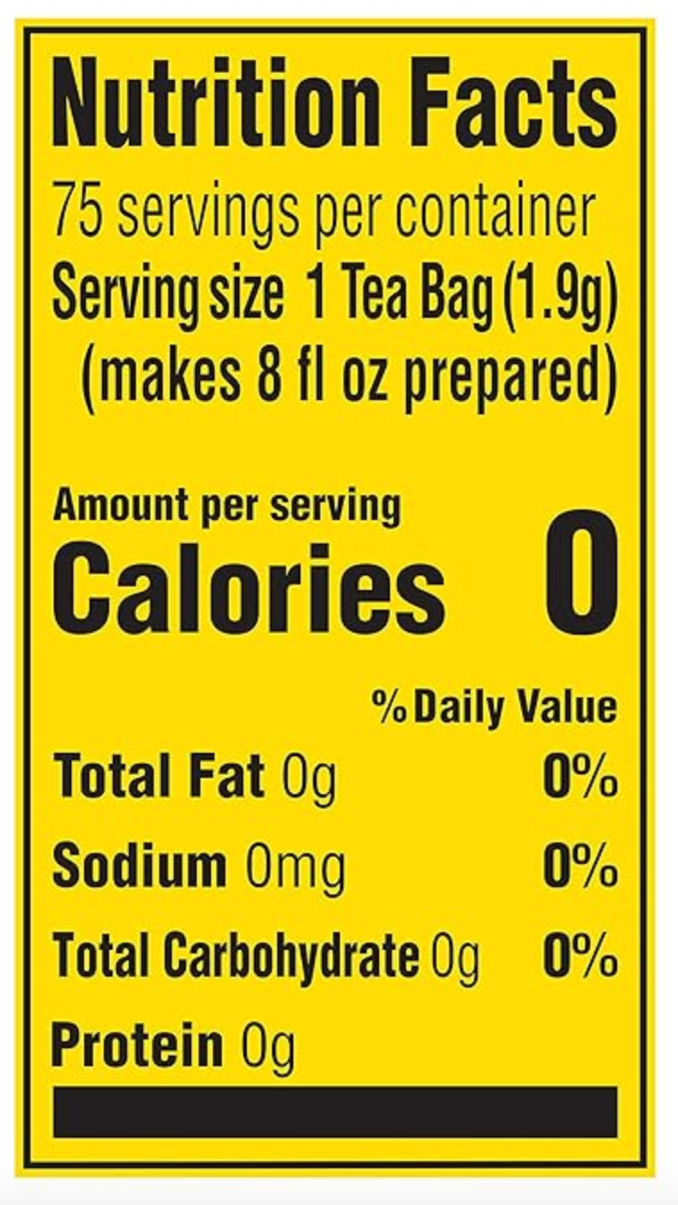 Lipton Tea Bags For a Delicious Beverage Decaffeinated Black Tea Caffeine-Free and Made With Real Tea Leaves 75 Tea Bags