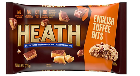 Heath Chocolatey English Toffee Baking Bits Bag - 8 Oz.
