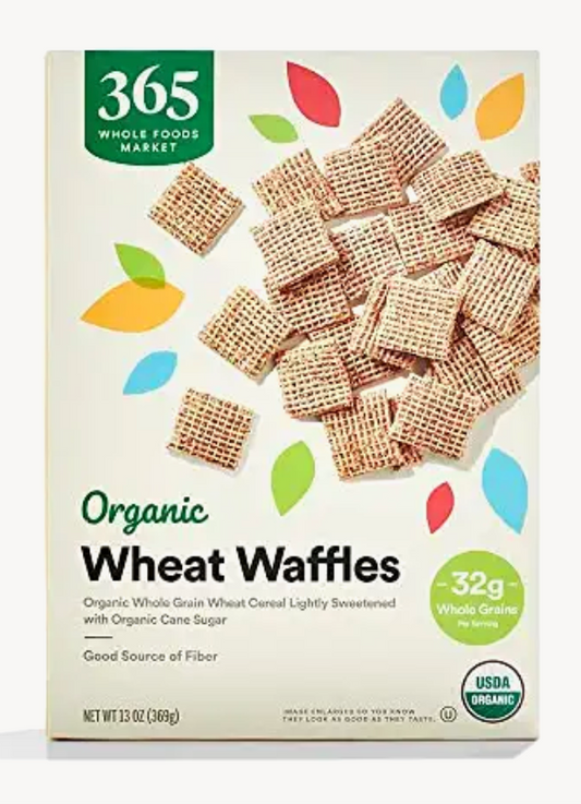 365 by Whole Foods Market, Organic Wheat Waffles Cereal, 13 Ounce