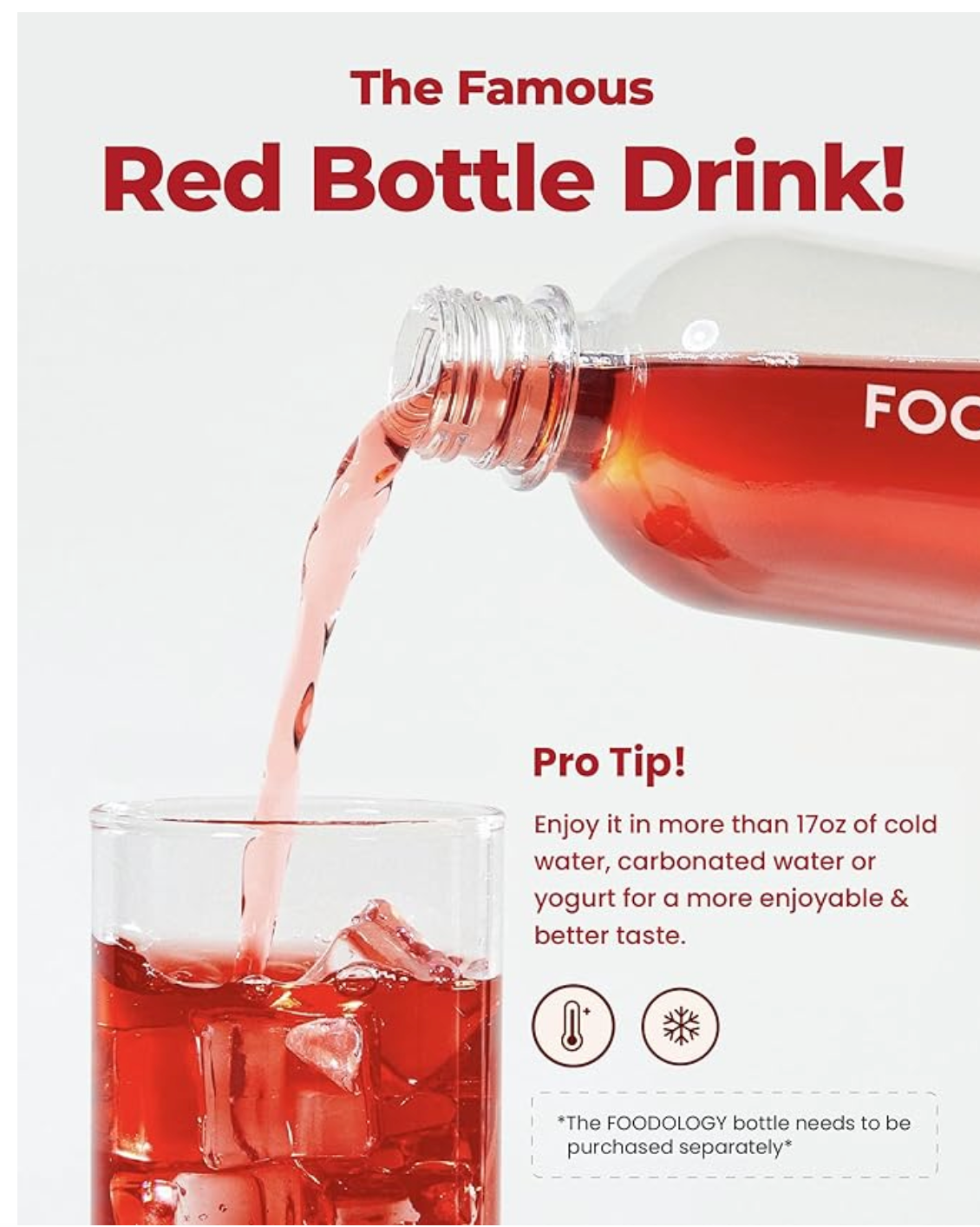 FOODOLOGY Coleology Drink Mix (Pack of 1, 15 Days) - Health Management Water Drink Mix, Pomegranate Flavor. Natural Ingredients.