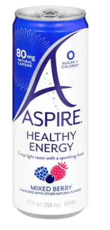 aspire energy drink, healthy, mixed berry, 12 fl oz (355 ml) - Single Can
