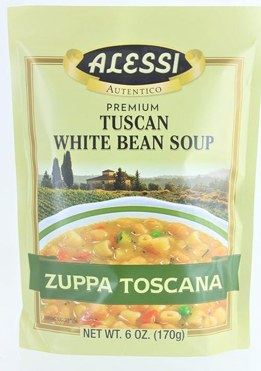 Alessi Zuppa Toscana Tuscan White Bean Soup - 6 oz - Expires Sept 07 2025