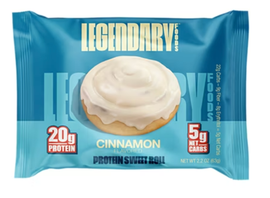 Legendary Foods Protein Sweet Roll - Cinnamon - Single Bar - 04/03/2027