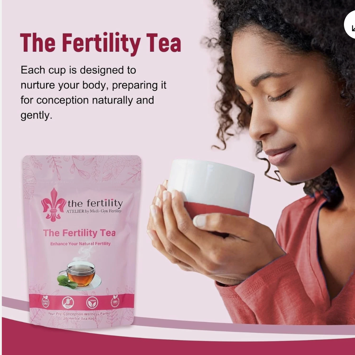 Fertility Tea | the Fertility Atleier by Medi-Gyn Fertility 20 Herbal Tea Bags - 10/2026