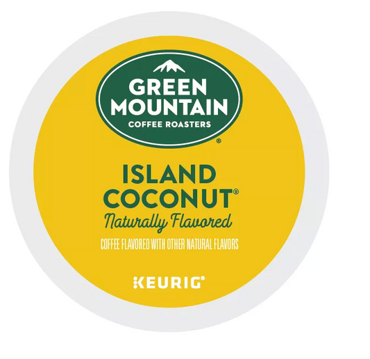 Green Mountain Coffee Roasters® Island Coconut® Coffee - PACKAGING IN A DIFFERENT BOX - Expires 08/10/2027