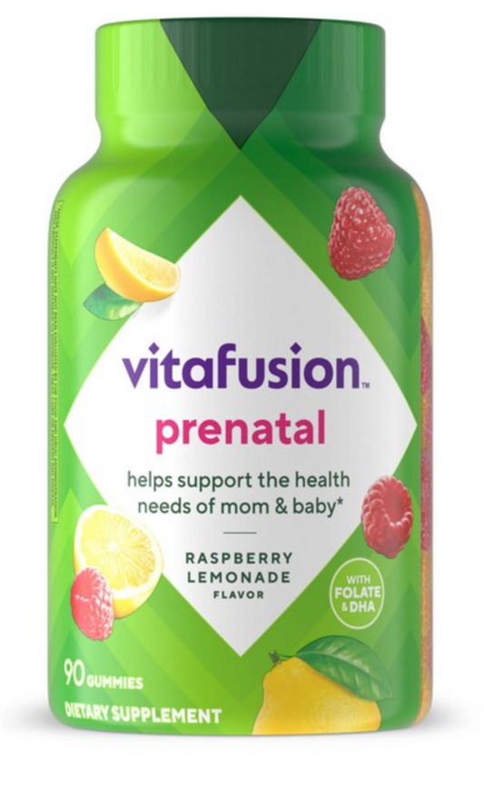 Vitafusion Prenatal Gummy Vitamins Assorted Flavor - Expires 03/2026
