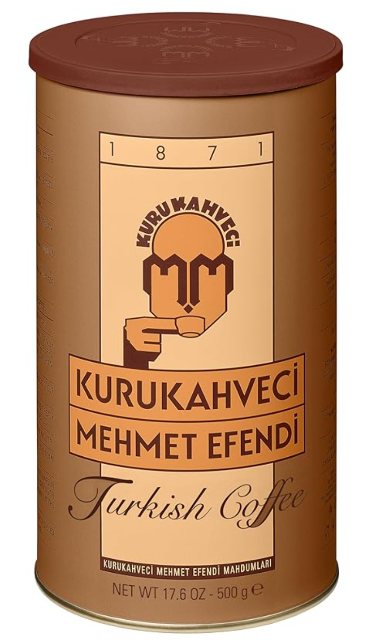 KURUKAHVECI MEHMET EFENDI Turkish Coffee, Arabica Beans, Roasted Ground,Rich Aroma, Fresh, Medium to Heavy-bodied, Original Taste Since 1871 (17.6 OZ / 500 Gr) - Expires 02/2026