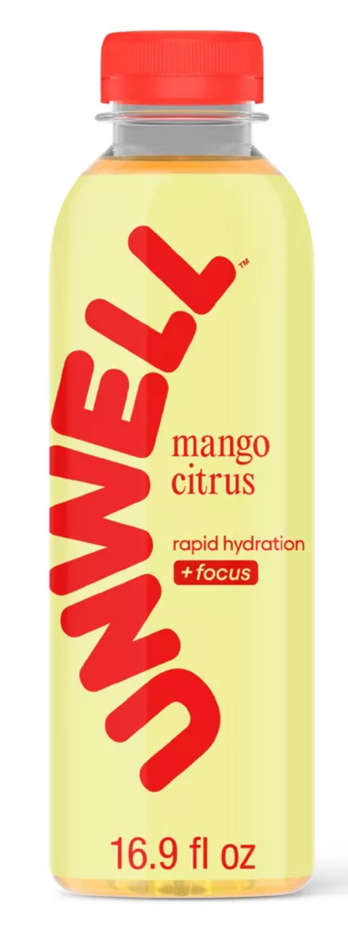 Unwell Mango Citrus Hydration Electrolyte Drink - 16.9 fl oz Bottle