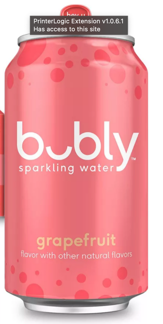 bubly Grapefruit Sparkling Water - 12 fl oz Can - Single Can