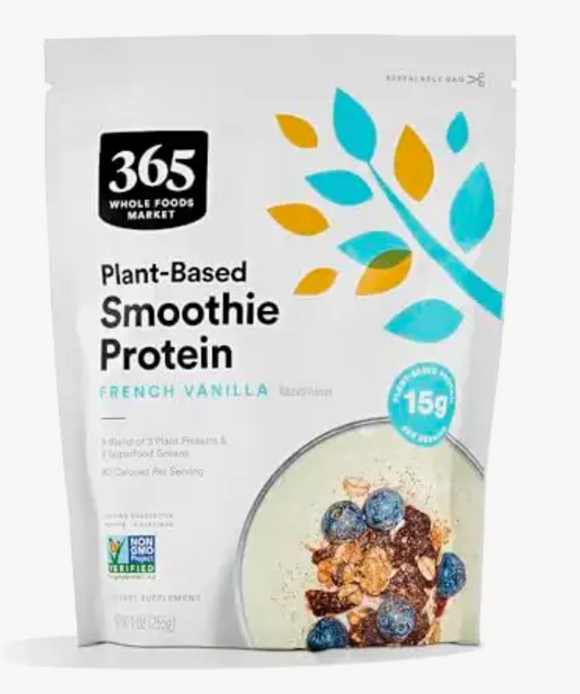 365 by Whole Foods Market, Plant Protein Smoothie Mix, French Vanilla, 9 Ounce