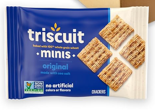 Triscuit Minis Original Whole Grain Wheat Crackers, Vegan Crackers - Expired Apr 30 2025