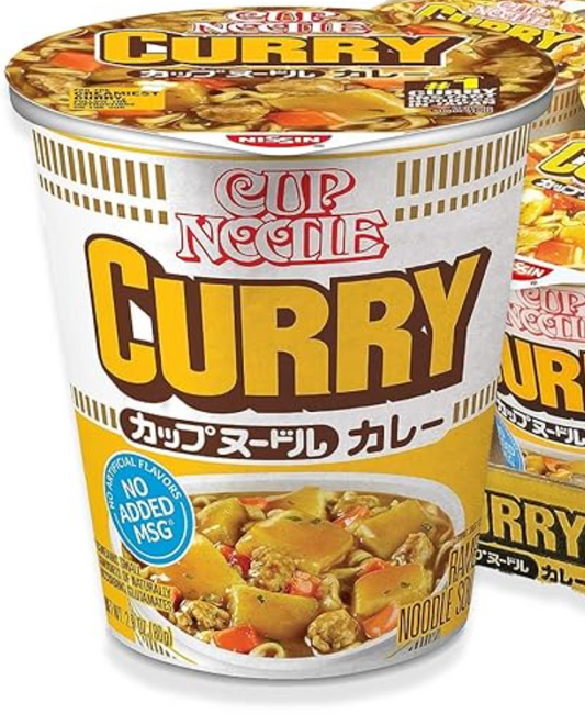 Nissin Cup Noodle Ramen Noodle Soup, Curry, 2.82 Ounce