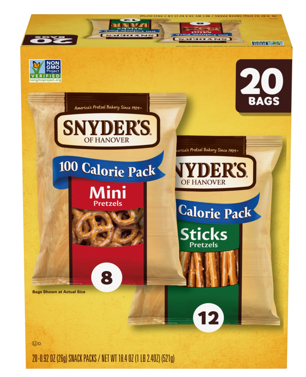 Snyder's of Hanover Variety Pack Pretzels, 20 Count 0.92 oz - Expired May 03 2025