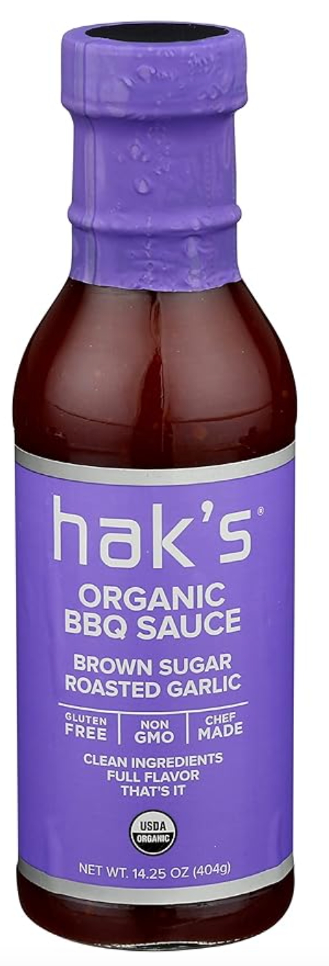 HAKS Organic Brown Sugar Roasted Garlic Bbq Sauce, 14.25 OZ - Expired 06/2025