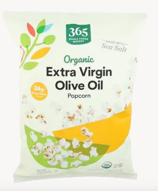 365 by Whole Foods Market, Organic Extra Virgin Olive Oil and Sea Salt Popcorn, 5 Ounce - Expired Aug 25 2025