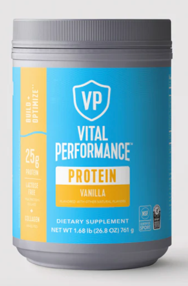 Vital Performance™ Protein Powder - Whey Protein + Collagen Vanilla Flavor