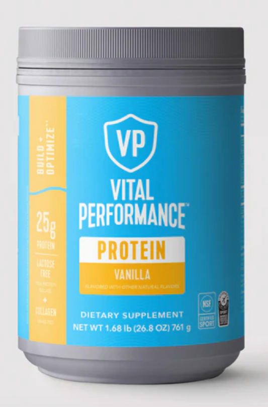 Vital Performance™ Protein Powder - Whey Protein + Collagen Vanilla Flavor