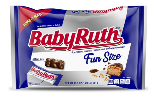 Baby Ruth Fun Size Peanut Chocolate Candy Bars