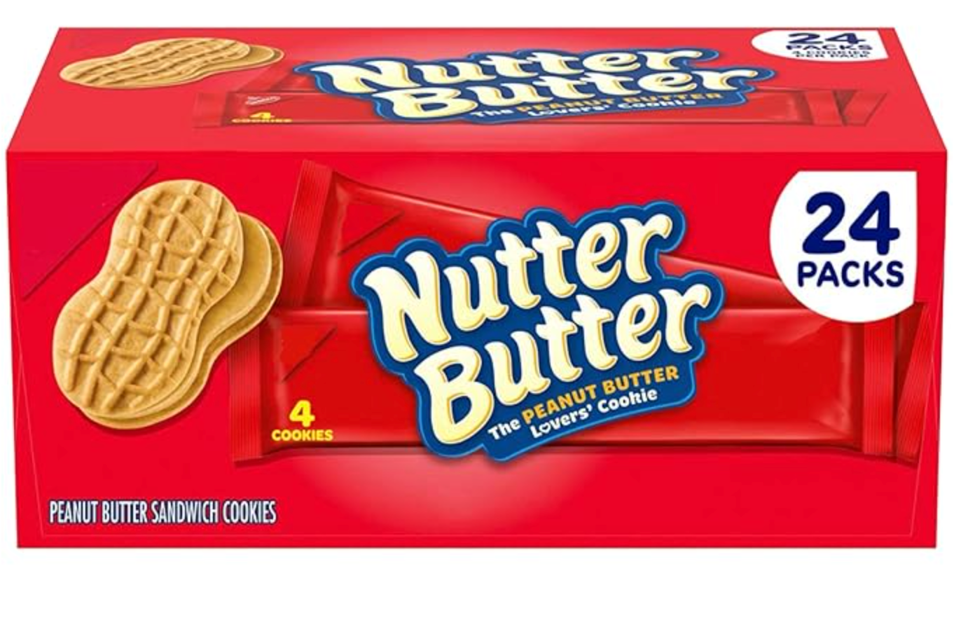 Nutter Butter Peanut Butter Sandwich Cookies, 24 pk.