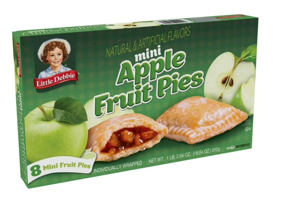 Little Debbie Apple Fruit Pies, 18.04 oz (8 Count) - Expired July 18 2025