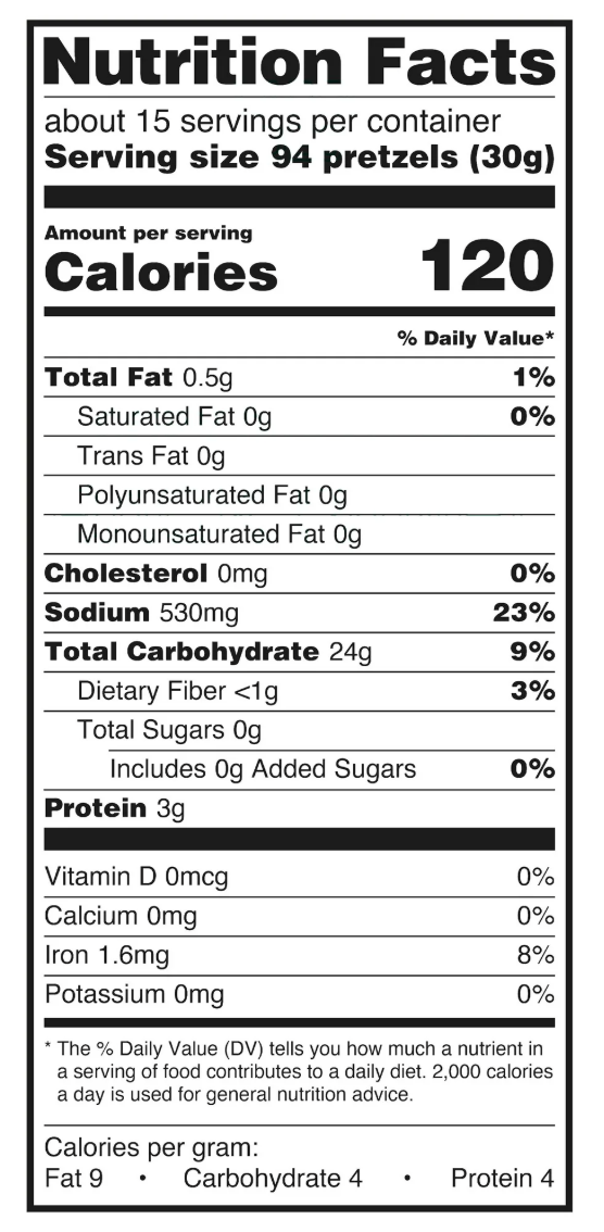 Great Value Ultra Thin Pretzel Sticks, 16 oz Bag - Expires October 4th 2025
