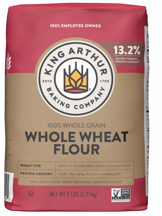 King Arthur Flour Whole Wheat Flour - 5lbs