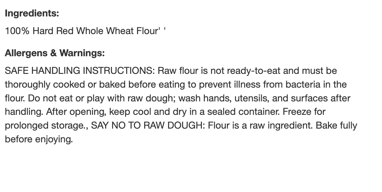 King Arthur Flour Whole Wheat Flour - 5lbs