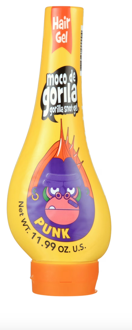 Moco de Gorila Snot Hair Gel Punk Yellow Squeeze Tube, 11.9oz