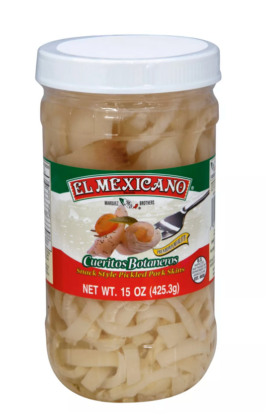 El Mexicano Cueritos Botaneros Pickled Pork Skins - Expires 12/2025