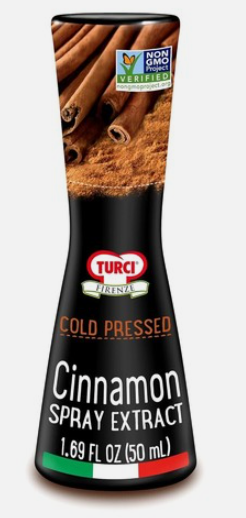 Turci Cinnamon Spray - 1.69 fl.oz  - A Flavor-Packed Finishing Touch on Hot/Cold Dishes - Natural Extract, Non-GMO, Preservative Free, No Artificial Flavor/Color
