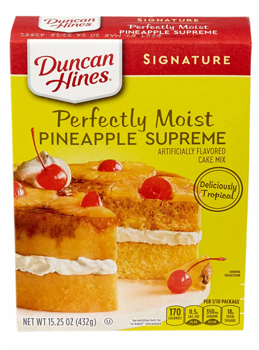 Duncan Hines Signature Perfectly Moist Pineapple Supreme Cake Mix