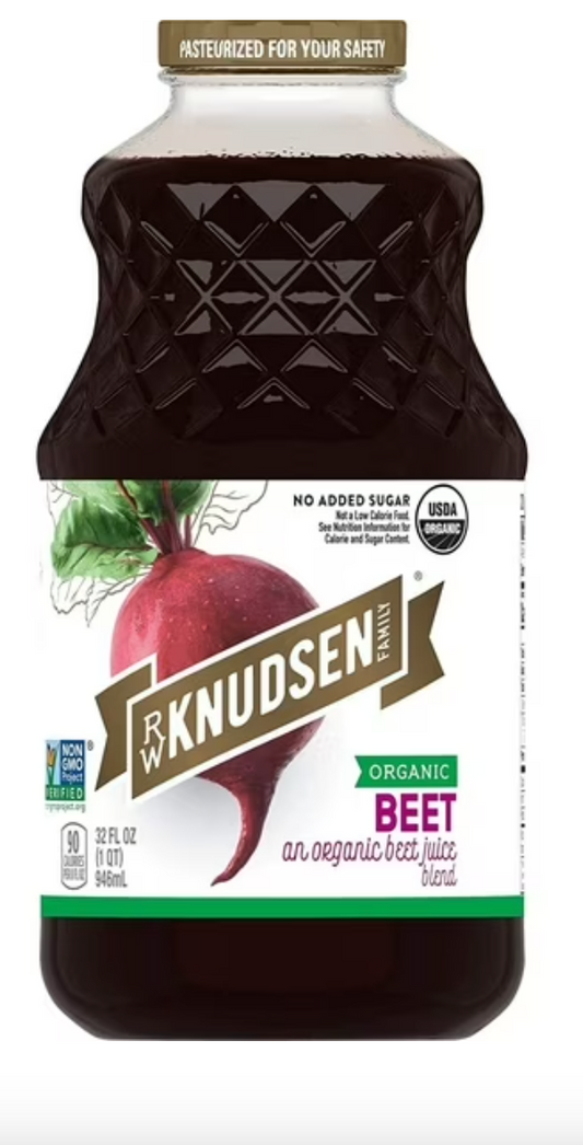 R.W. Knudsen Family Organic Non GMO Juice Beet -- 32 fl oz