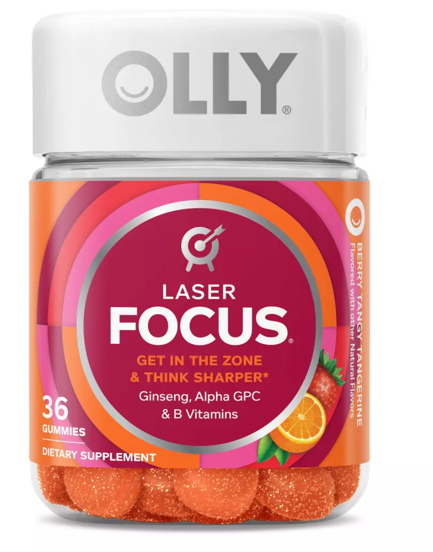 OLLY Laser Focus Gummies - Berry Tangy Tangerine - 36ct
