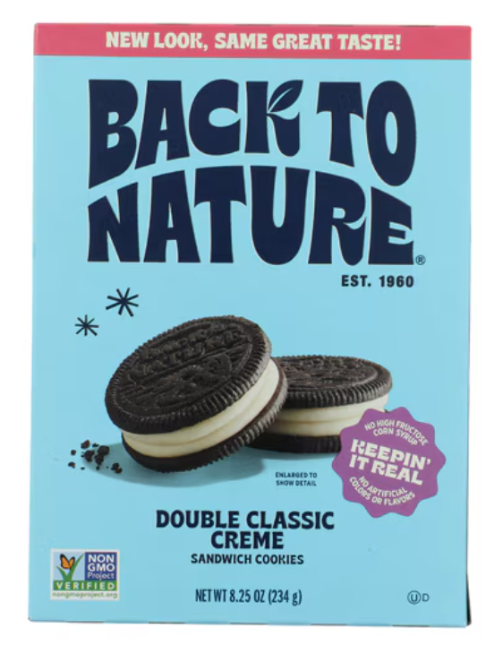 Back To Nature Double Classic Creme Cookies -- 9 oz