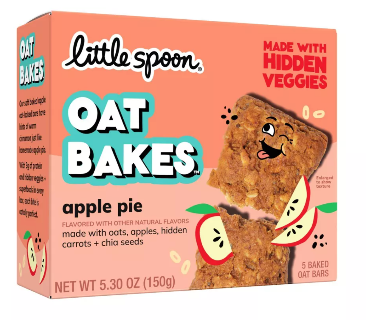 Little Spoon Apple Pie Baked Snack Bars - 5.3oz/5ct