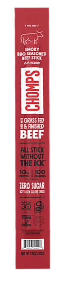 Chomps Smoky Bbq Beef Stick 1.15oz - 1.15 OZ