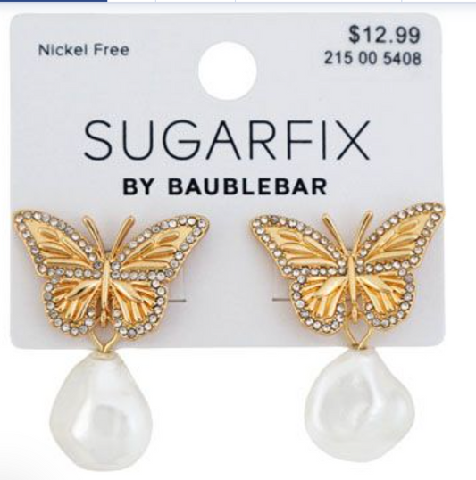 Butterfly Earrings By Sugar Fix Baublebar
