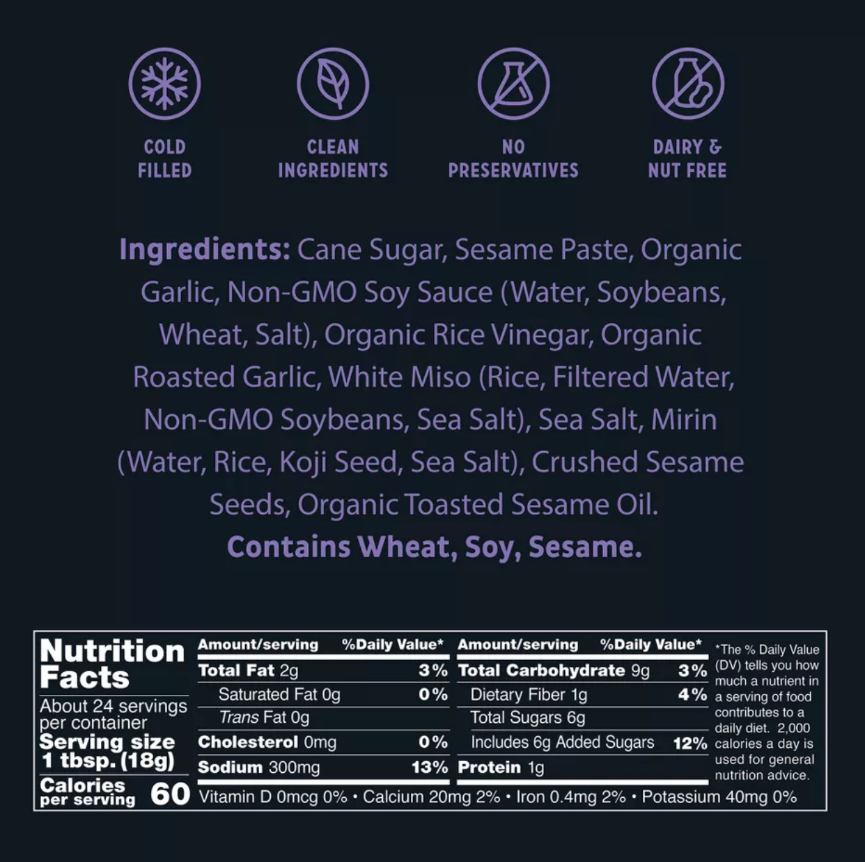 Bachan's Garlic Dipping Sauce - 15.5oz - expired 04/28/26