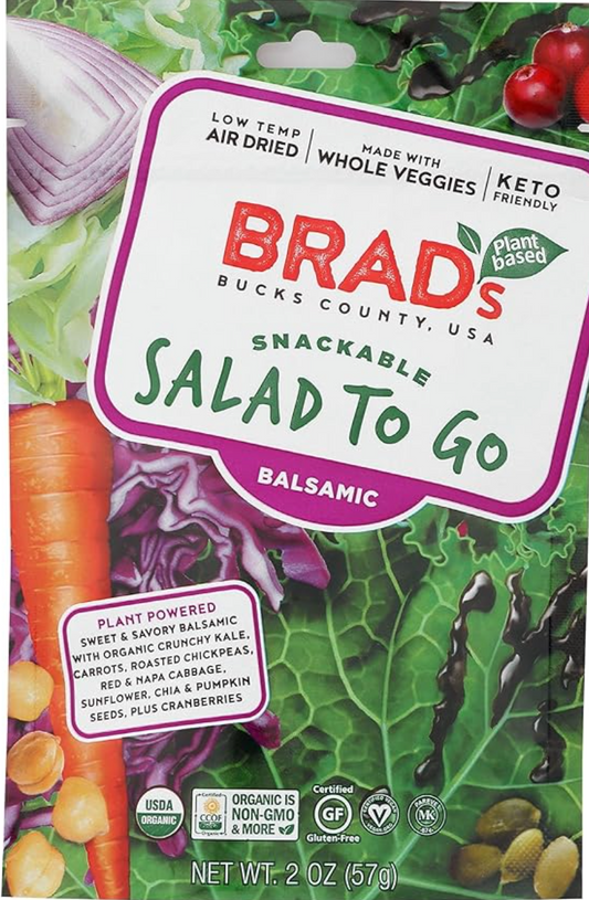 Brad'S Raw Organic Balsamic Salad To Go, 2 Oz