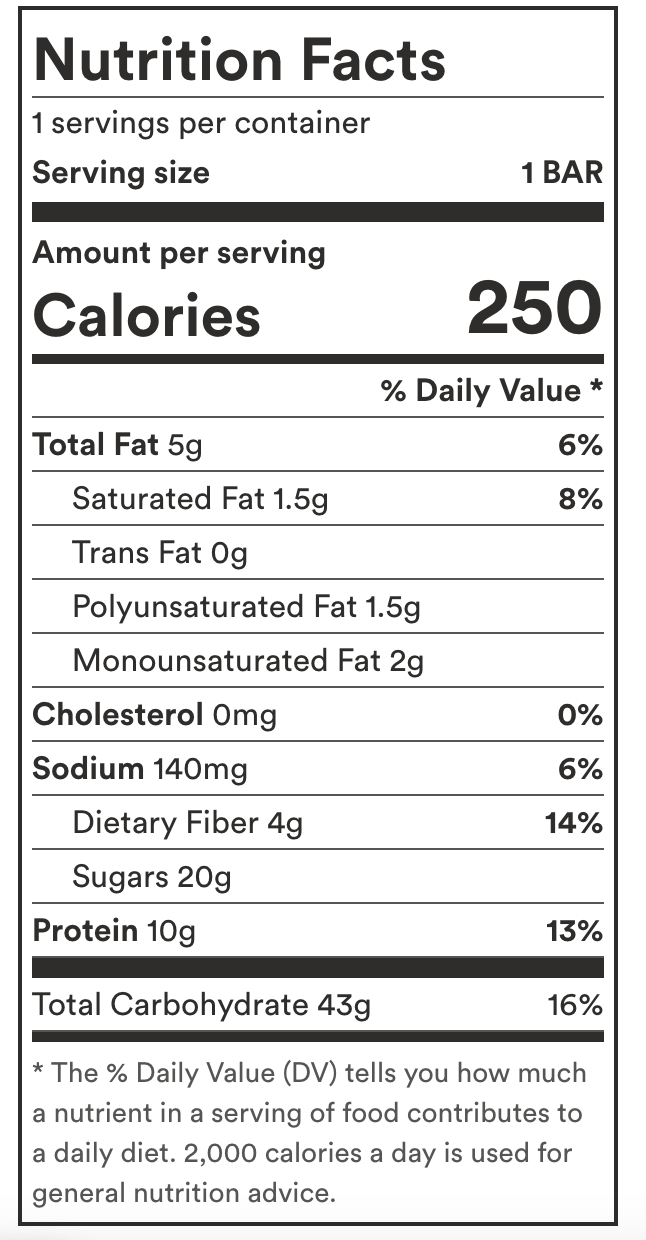 365 by Whole Foods Market Chocolate Chip Energy Bar, 2.4 OZ
