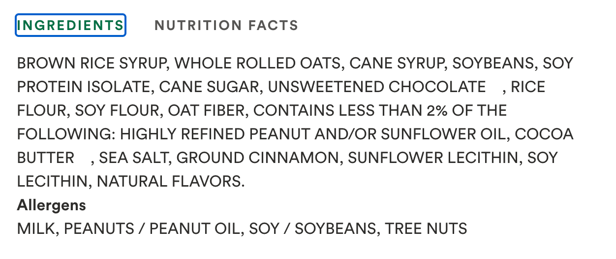 365 by Whole Foods Market Chocolate Chip Energy Bar, 2.4 OZ