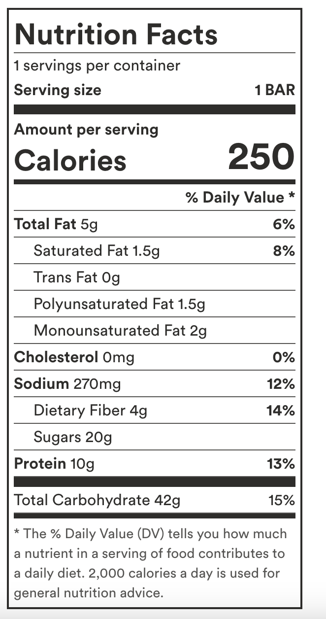 365 by Whole Foods Market Chocolate Brownie Energy Bar, 2.4 OZ