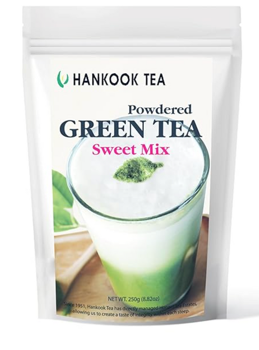 Hankook Tea Powdered Green Tea Sweet Mix, 8.82 Ounce (SYNCHKG123925)