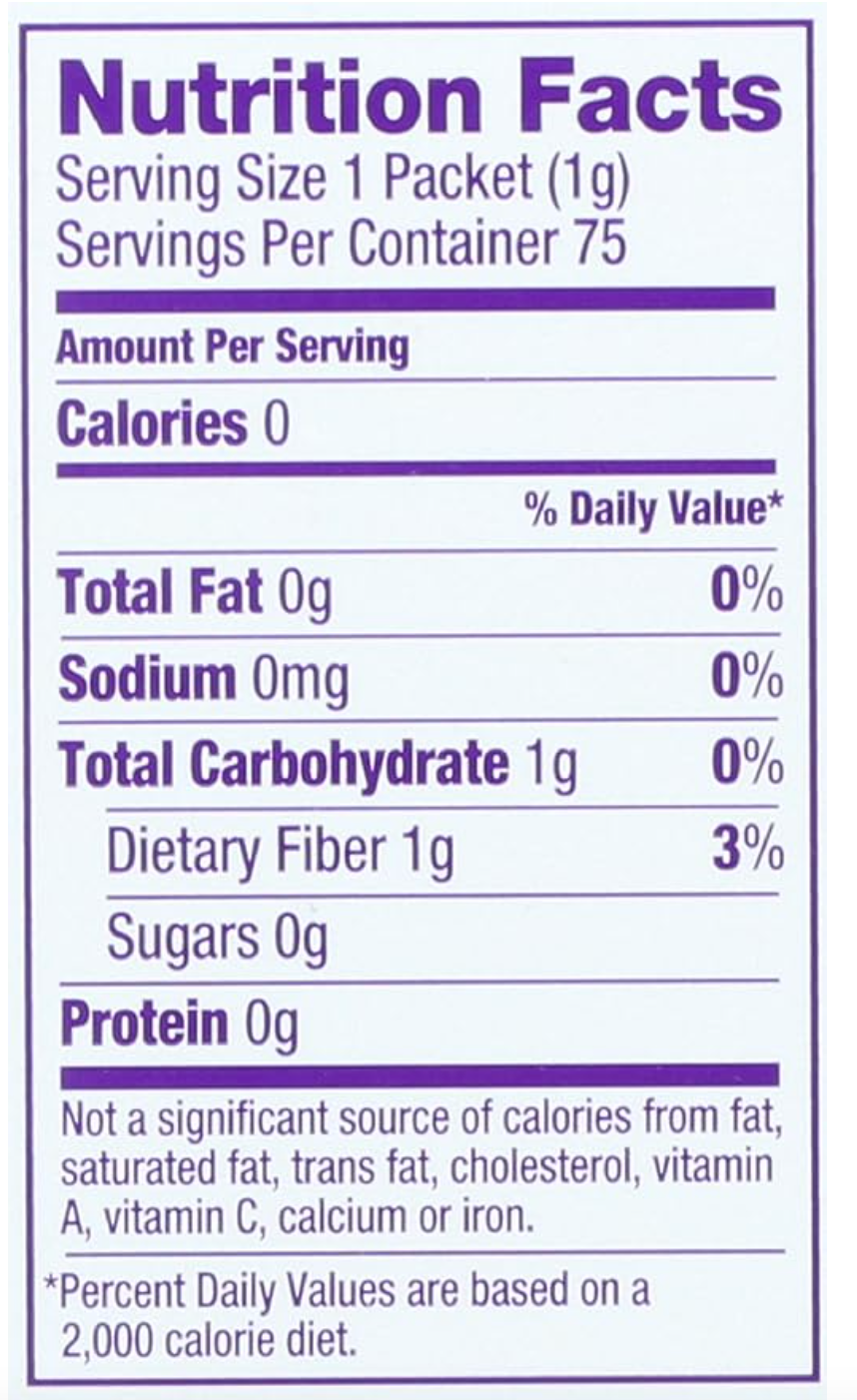 Wholesome Sweeteners Organic Stevia, 75 Count Packets, Zero Calorie Sweetener Blend, Keto Friendly, Non GMO, Gluten Free & Vegan, 1 Pack